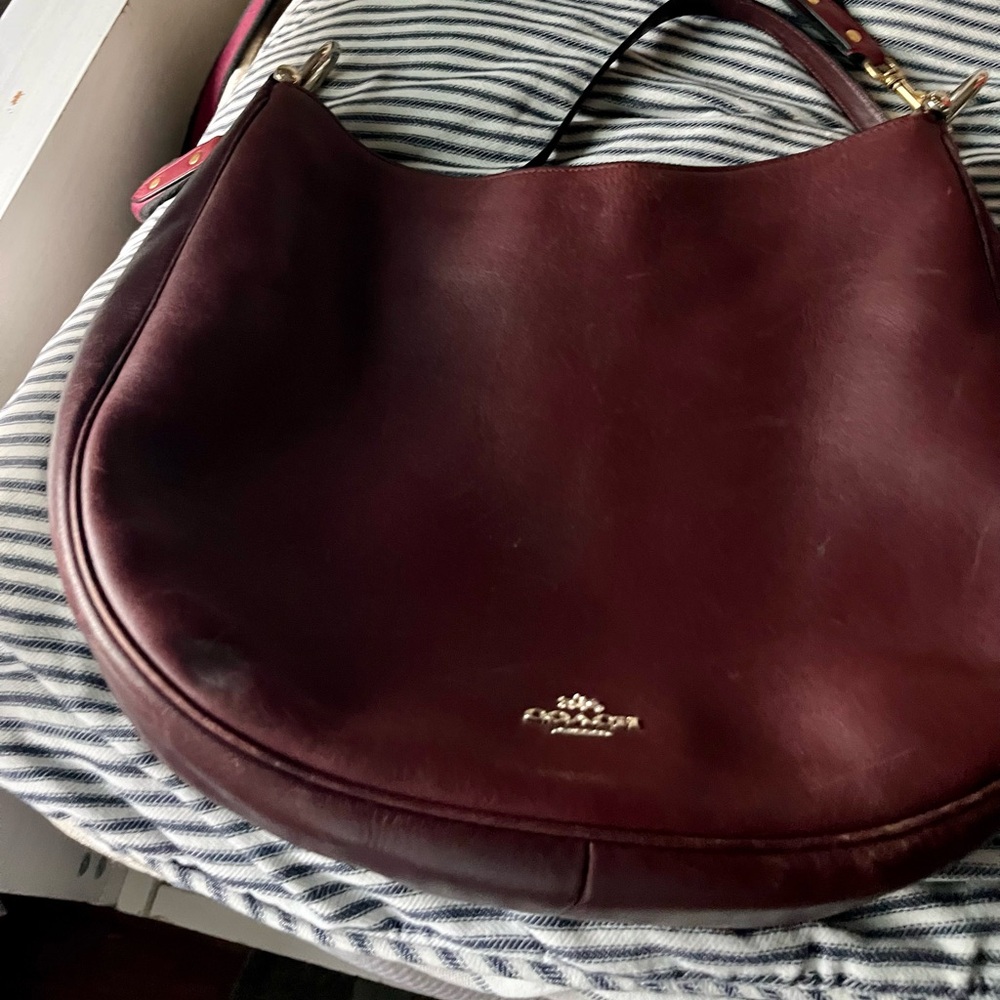 Coach Deep Burgundy Hobo Bag